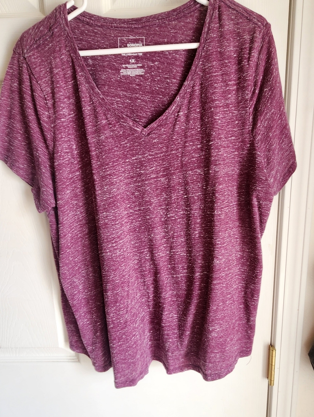 Sonoma Life V Neck Tee Purple